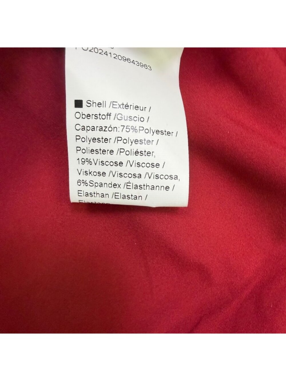 Cicy Bell Womens Red Long Sleeve Blazer Jacket With Single Button Lapel Size L - Picture 5 of 6